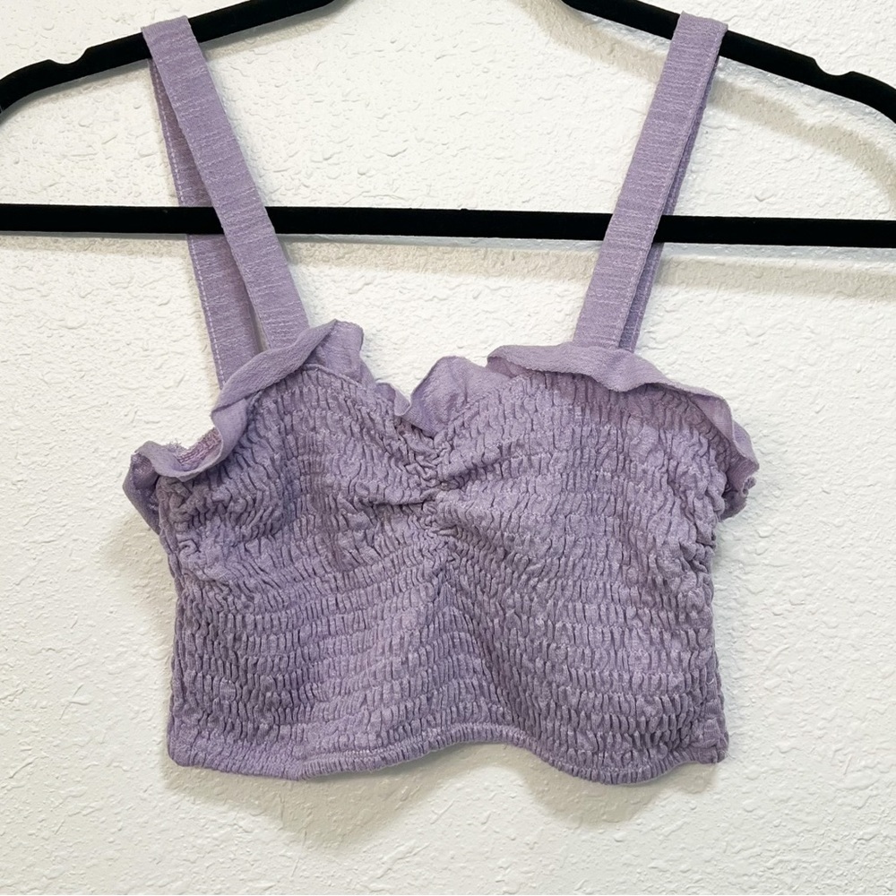 Kimchi Blue sleeveless ruched crop top